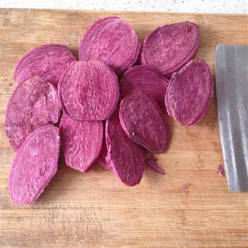高颜值的紫薯玫瑰花馒头你爱吗的做法步骤1