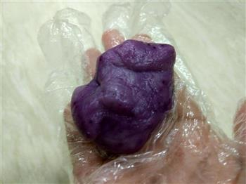 奶黄紫薯冰皮月饼的做法步骤15