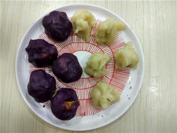 奶黄紫薯冰皮月饼的做法步骤21