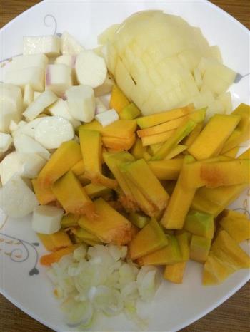 南瓜山药土豆浓汤的做法步骤2
