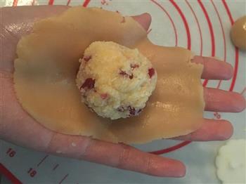 椰蓉蔓越莓奶黄月饼的做法步骤14