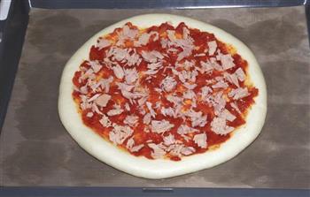 美式披萨的经典-金枪鱼红酱披萨的做法步骤19