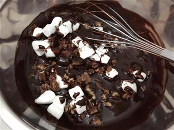 巧克力布朗尼配巧克力奶油凍的做法图解10