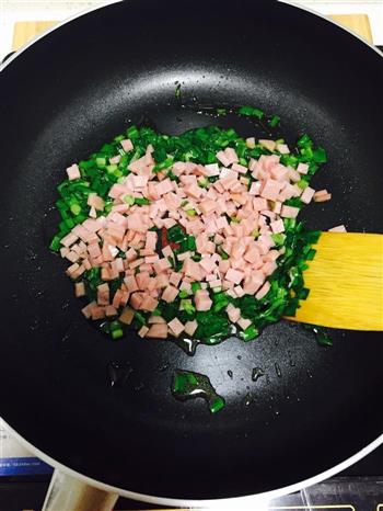 焗火腿韭菜粒土豆泥的做法步骤6
