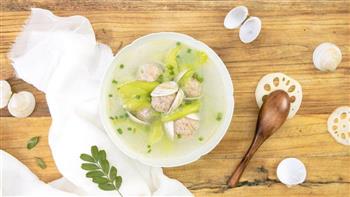 丝瓜蛤蜊肉丸汤的做法图解8