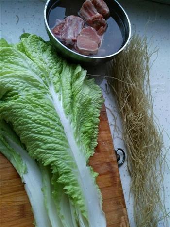 排骨大白菜炖粉条-最爱东北炖的做法步骤1