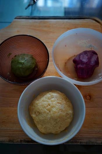 抹茶酥、紫薯酥玛丽酥的做法步骤1