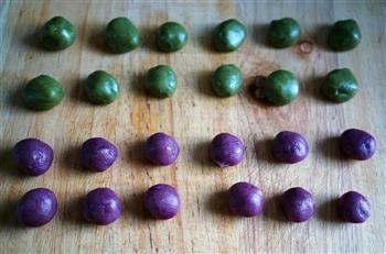 抹茶酥、紫薯酥玛丽酥的做法步骤7