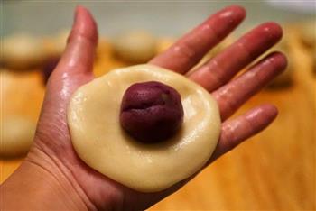 抹茶酥、紫薯酥玛丽酥的做法步骤8