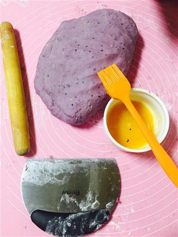 芝麻紫薯糕的做法步骤5