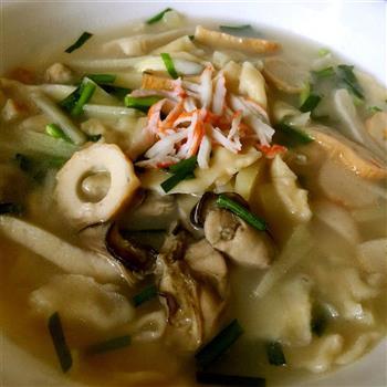 韩式海鲜面片汤的做法步骤5