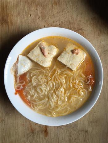 三文鱼头豆腐汤的做法图解5
