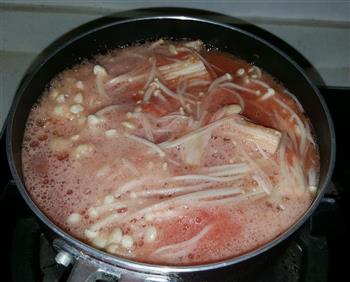 无油快手菜-茄汁金针菇的做法步骤3