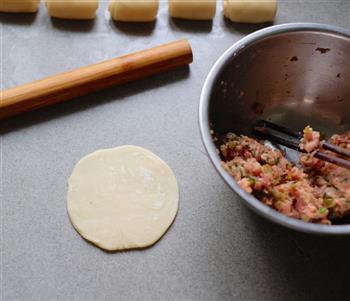 平底锅版榨菜鲜肉月饼的做法步骤13