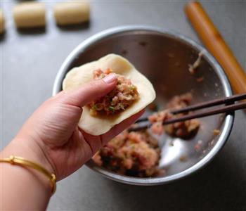 平底锅版榨菜鲜肉月饼的做法步骤14