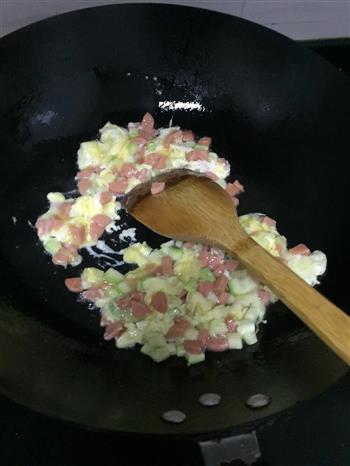快手早餐 酱油蛋炒饭的做法步骤7
