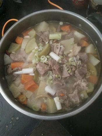 清炖羊肉萝卜汤的做法步骤3