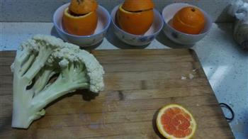 蟹黄酿香橙的做法步骤3