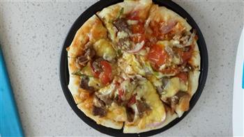 家常黑胡椒牛肉披萨的做法步骤9
