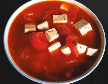 番茄豆腐汤的做法图解2