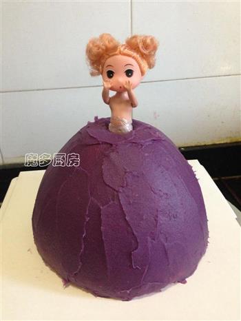 紫薯芭比公主蛋糕的做法步骤23