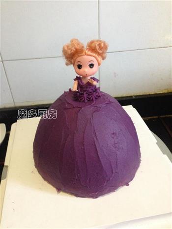 紫薯芭比公主蛋糕的做法步骤24