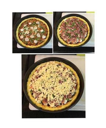 培根蔬菜披萨-有滋有味饼底的做法图解4