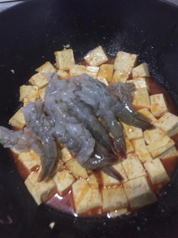 一锅出俩菜的虾烧豆腐的做法步骤7
