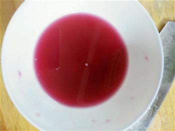 火龙果汁染色又变色的糯米糕的做法步骤5