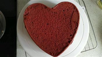 爱心红丝绒蛋糕的做法步骤9