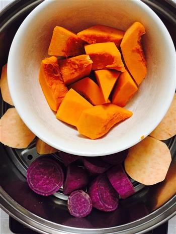紫薯糕南瓜糕-高颜值营养双色点心的做法步骤1