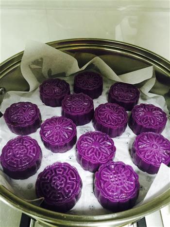 紫薯糕南瓜糕-高颜值营养双色点心的做法图解12
