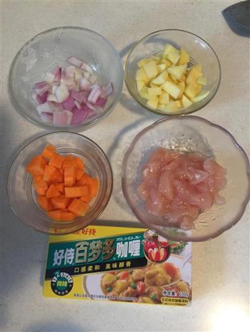咖喱土豆鸡块饭的做法步骤1