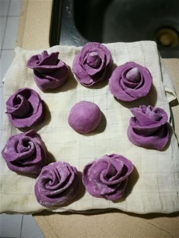 紫薯馒头的做法步骤4