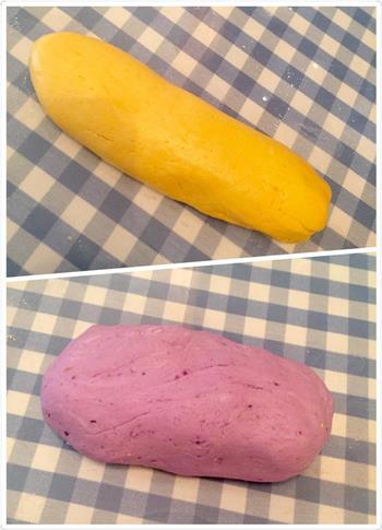 南瓜紫薯糯米糍的做法步骤1