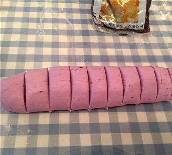 南瓜紫薯糯米糍的做法步骤3