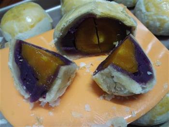 紫薯蛋黄酥的做法图解14
