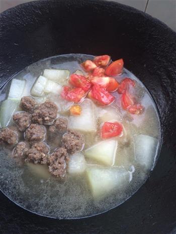 牛肉丸子冬瓜汤的做法步骤5