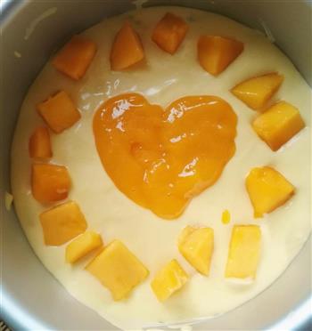 芒果流心慕斯蛋糕，无需烤箱的香浓美味的做法步骤11
