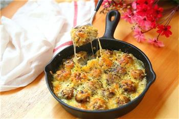土豆泥焗蘑菇的做法步骤10