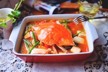 梭子蟹番茄豆腐煲的做法步骤10