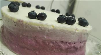 蓝莓芝士渐变慕斯蛋糕的做法步骤12