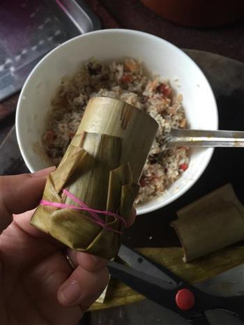 橄香海鲜竹筒饭的做法图解5