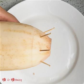 桂花蜜汁糯米藕的做法步骤7
