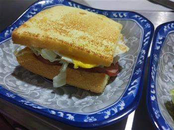 早餐 蛋糕三明治的做法步骤5