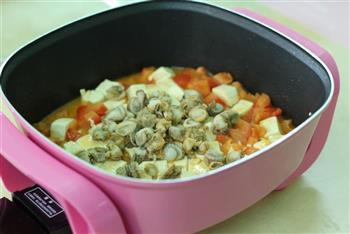 番茄豆腐煮小扇贝的做法步骤5