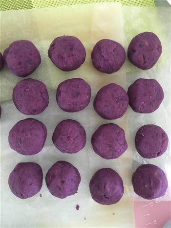 紫薯菊花酥的做法步骤2