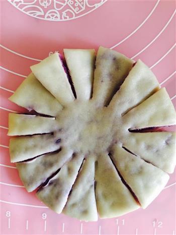 紫薯菊花酥的做法步骤5