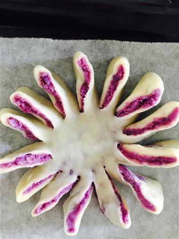紫薯菊花酥的做法步骤6