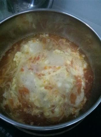 番茄鸡蛋汤面宝宝辅食的做法图解5